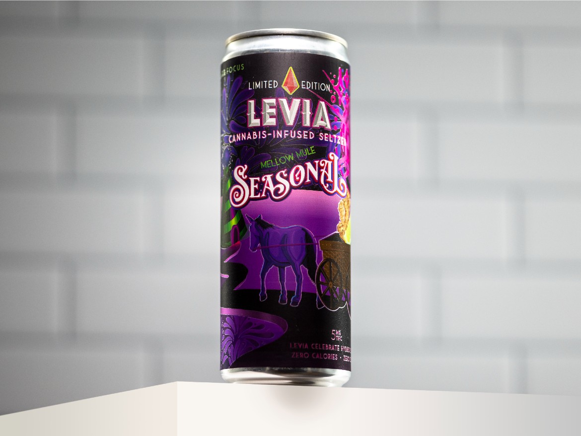 Levia Cannabis-Infused Seltzer mellow mule